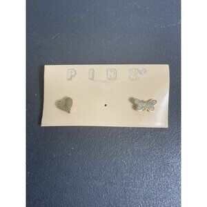 Pinz Heart & Butterfly Pin Set Cute Little Pins For Pin Lovers